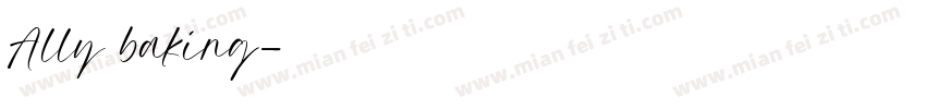 Ally baking字体转换